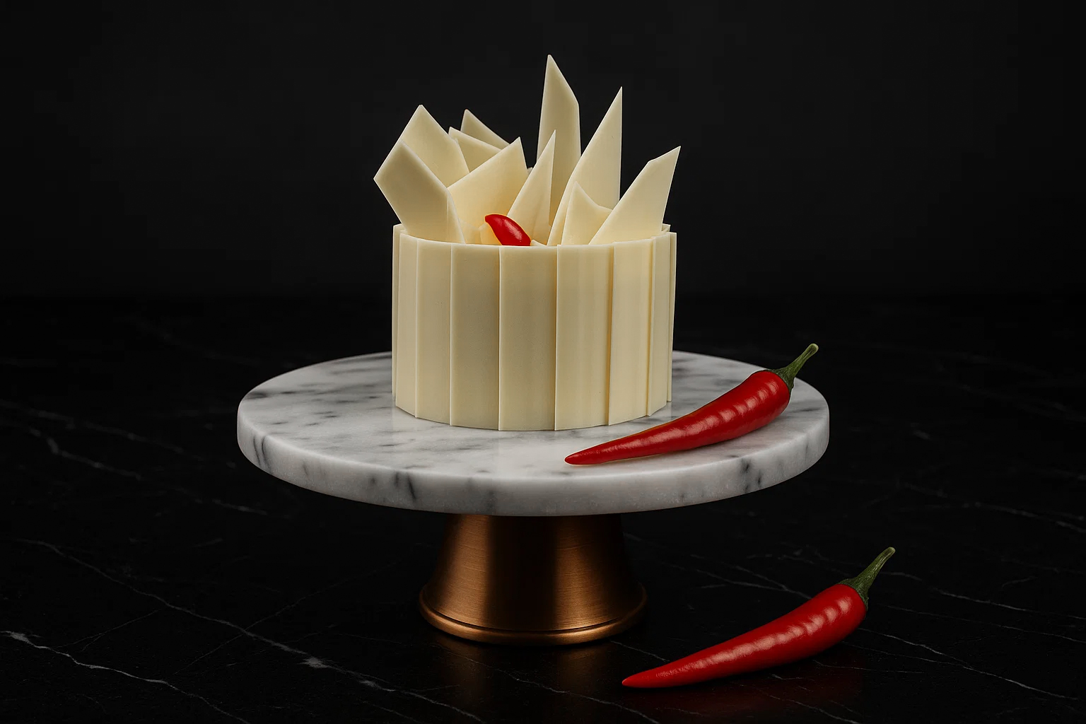 极具创意的长沙“湘”味黑森林蛋糕。